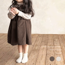2カラー キッズ ゆるっとコーデュロイノースリーブワンピース 韓国子供服 80cm〜130cm 80 90 100 110 120 130 女の子 秋 冬 コー...