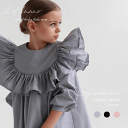 3カラー キッズ ジュニア ビックショルダーワンピース 韓国子供服 100cm〜140cm 100 110 120 130 140 ビックショルダー ビッグショ...