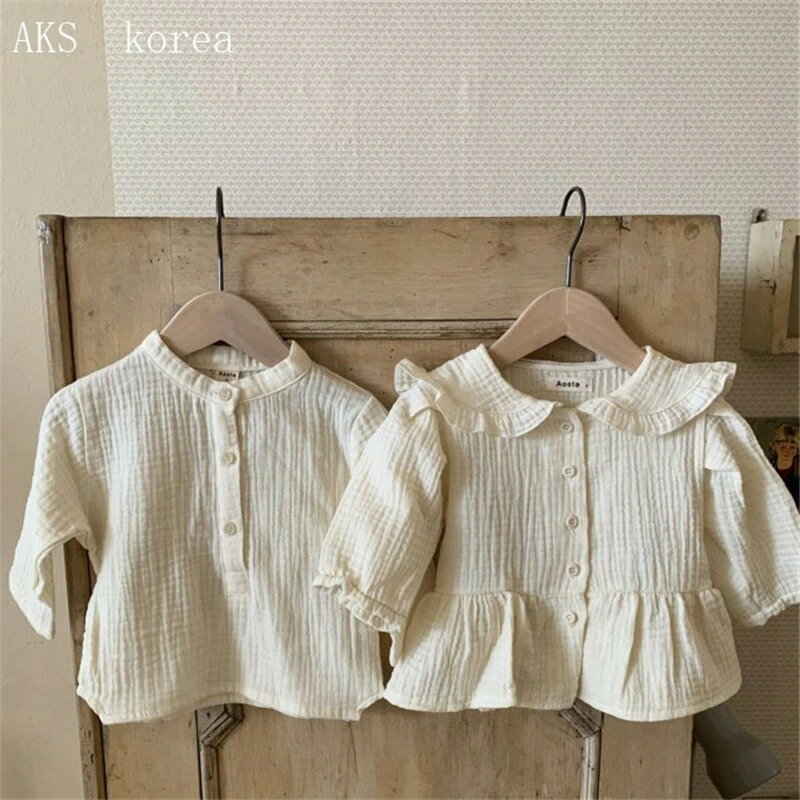 4種類　男の子　女の子　ナチュラルブラウス　韓国子供服　73cm〜100cm　楽天ランキング入賞品のサムネイル