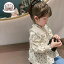 キッズ フローラルナチュラルブラウス 韓国子供服 90cm〜140cm 楽天ランキング入賞品