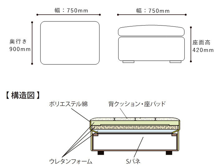 [ポイントアップ][レコルタ/lecolta/スツール（オットマン）/SN生地]日本を代表するソファーメーカー〔HUKLA / 日本フクラ〕の手がける人気ブランド「INCOON」シリーズ。スマートでシャープなデザインが人気のファブリックソファ。生地は取り外し可能です。