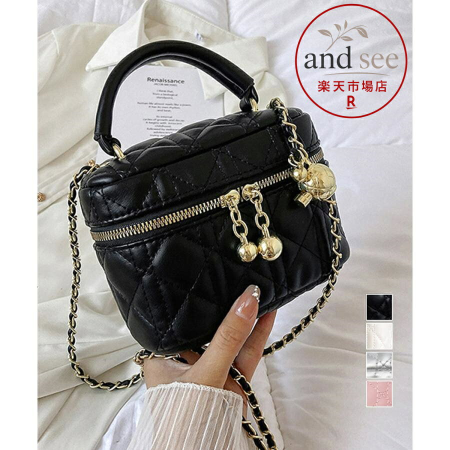 【楽天スーパーSALE】キルティングショルダーバッグ ミニバッグ