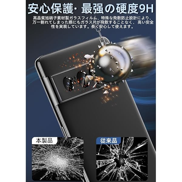 【送料無料】For Google Pixel 7 Pro カメラフィルム アルミ合金製＋AR高透過率強...