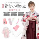 袴用 着付け 10点 セット 二尺袖 着付け小物セット 小学生 ジュニア 女の子 大学生 卒業式 はかま 謝恩会 和装 訪問着 仕立て上がり 下着 フォーマル ...