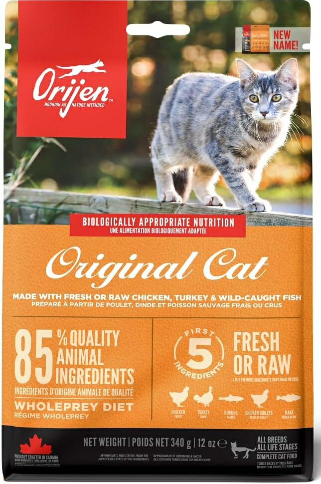 正規品 Orijen カナダ産 オリジン オリジナル キャット 340g 猫用 プレミアムフード キャットフード ドライフード 総合栄養食