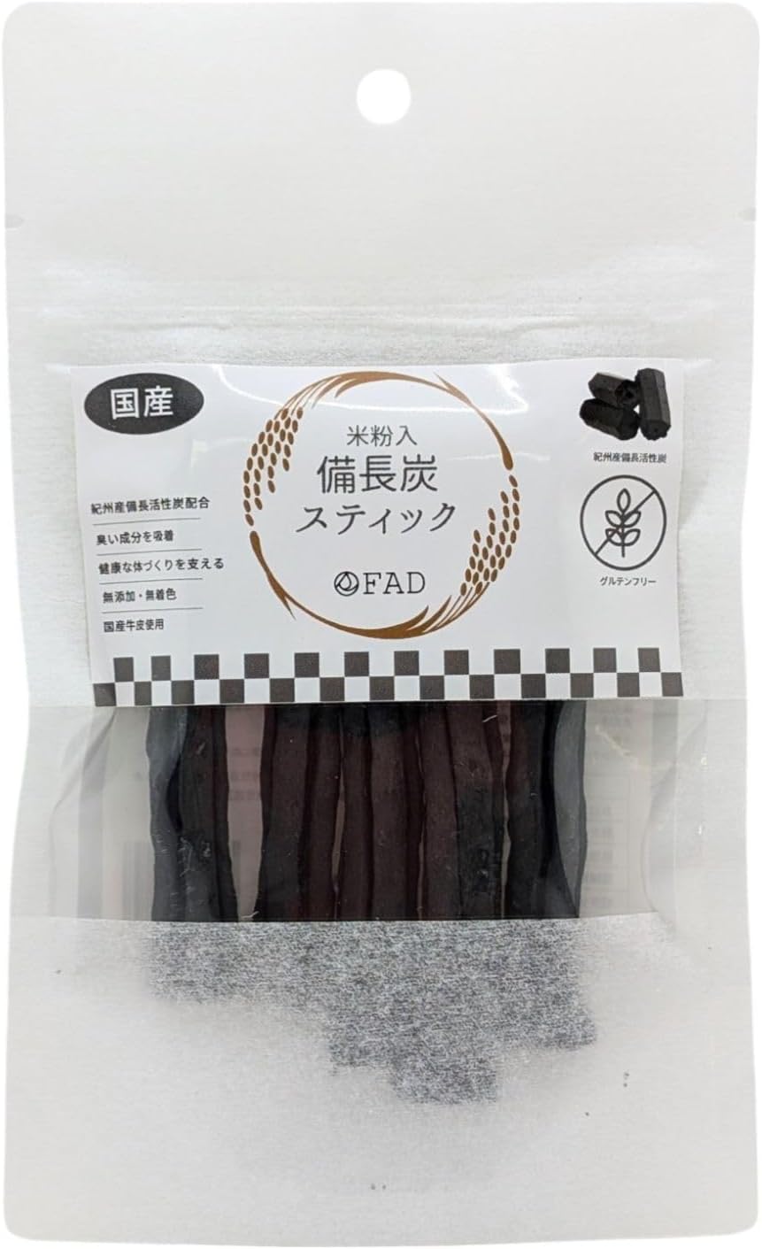 Rakuten - FAD ファッド 備長炭スティック Sサイズ 5本入り 米粉入 ドッグおやつ デンタルガム 犬用 dad-way ダッドウェイ
