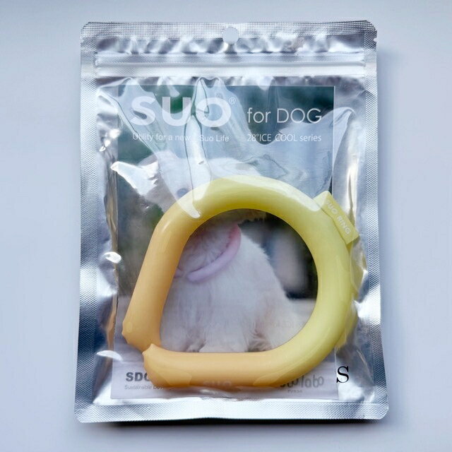 在庫処分 SUO 256ICE SUORING サフラインイエロー Sサイズ 夏対策 ドッグ用 犬用