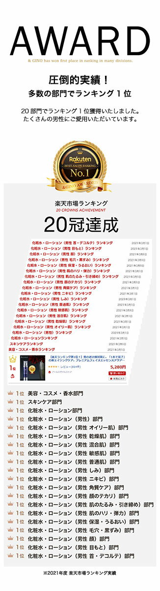 楽天市場 楽天ランキング第1位 男の老け顔対策に 1本で完了 の新エイジングケア プレミアムフェイスエッセンスアクアモイス メンズ化粧水 男性化粧水 オールインワン 化粧水 美容液 スキンケア 男性 メンズ おすすめ 男性用化粧品 メンズ化粧品 メンズコスメ