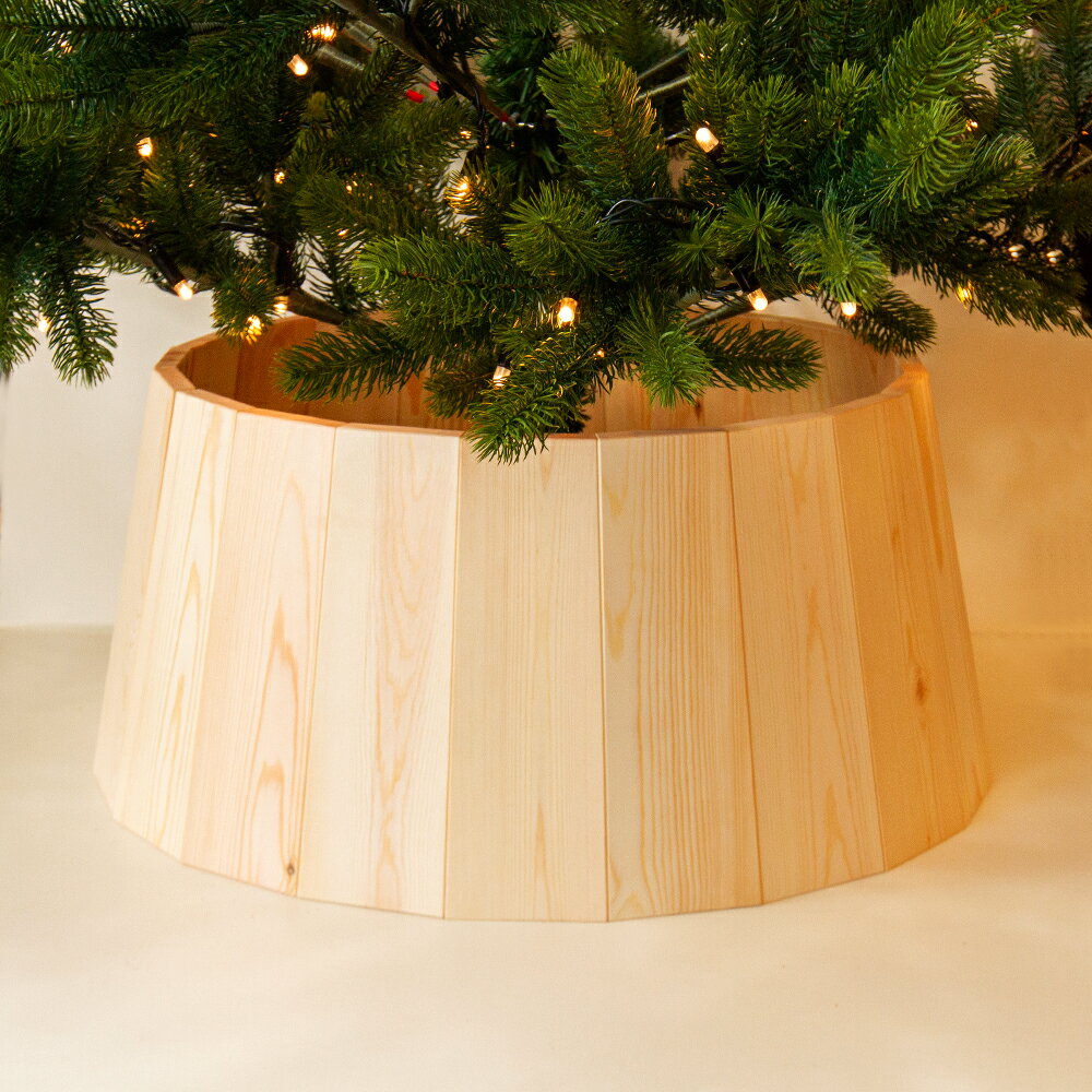 WOLA・L-WIDEサイズ（白木無塗装）クリスマスツリー用足元カバー