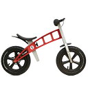 FirstBIKE/ファーストバイク CROSS「RED」[ブレーキ付きバランスバイク/キックバイク/キッズバイク/バランスバイク/ペダルなし自転車]