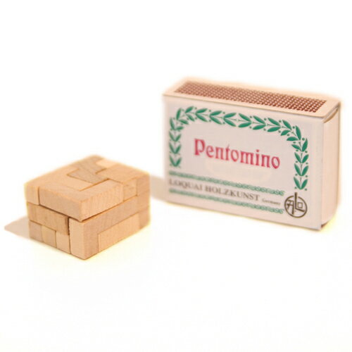 マッチ箱入り積み木「ペントミノ」