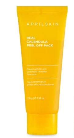 【APRIL SKIN】REAL CALENDULA PEEL OFF PACK / 【エイプリルスキン】リアル カレンデュラ ピールオフ パック 100グラム (x 1) 並行輸入品