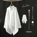 最大P6倍&15%OFFクーポン 【送料無料】シャツ 長袖 シャツブラウス レディース 個性的 トップス 春 秋 オーバーサイズ カジュアル ナチュラル 綿
