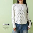 【7/19 20時開始P5倍&マラソンクーポン】tシャツ レディース 長袖 春 秋 コットン 水玉 おしゃれ プルオーバー シャツブラウス オフィス トップス ...