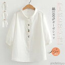セット購入で10%OFFクーポン 【送料無料】レディース 五分袖 花柄 刺繍 シャツ ブラウス トップス カジュアル 大きいサイズ 体型カバー