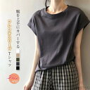 P5倍&セット購入で10%OFFクーポン 【送料無料】無地 白 黒 tシャツ レディース おしゃれ カジュアル 半袖 フレンチスリーブ tシャツ カットソー 夏...