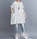 最大15%OFFクーポン 【送料無料】チュニック Tシャツ レディース 夏 半袖 トップス ロングtシャツ ロング丈 チュニックワンピース チュニックtシャツ カットソー