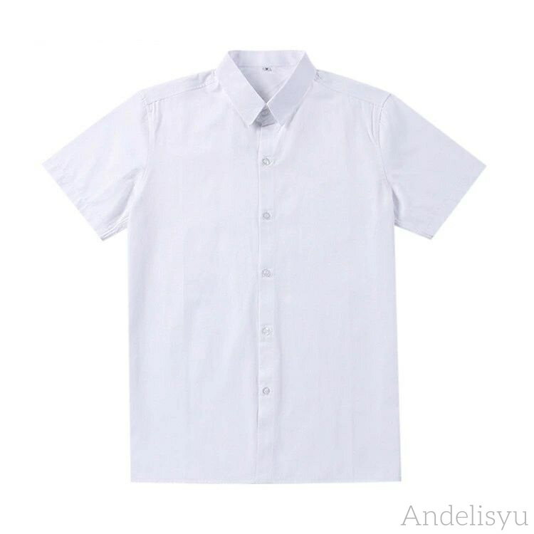 【7/31 23:59迄P5倍＆100円クーポン】スクールシャツ 半袖 メンズ トップス 学生 学生シャツ スクール 通学 カジュアルシャツ ワイシャツ 白シャツ 半袖シャツ 学院風