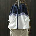 最大15%OFFクーポン 【送料無料】レディース 半袖 夏 きれいめ 綿 コットン シャツ ブラウス レディース 夏 レディース トップス 半袖 長袖 コットン 無地 綿シャツ 配色