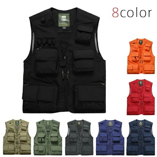 【送料無料】撮影用 ミリタリー 大きいサイズ 登山服 お釣り 多機能 アウトドア フィッシングベスト 【送料無料】撮影用 ミリタリー 大きいサイズ 登山服 お釣り 多機能 アウトドア フィッシングベスト