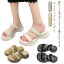 【8/1まで最大P7倍&100円OFFクーポン】【送料無料】フラ つっかけ 美脚 厚底 サンダル スポーツサンダル 美脚ミュール スポサン かかとなし コンフォ...