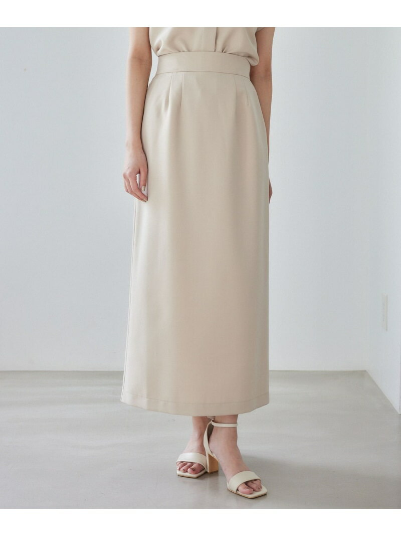 プレーンIラインロングスカート Andemiu アンデミュウ スカート ロング・マキシスカート ホワイト グレー オレンジ【送料無料】[Rakuten Fashion]のサムネイル