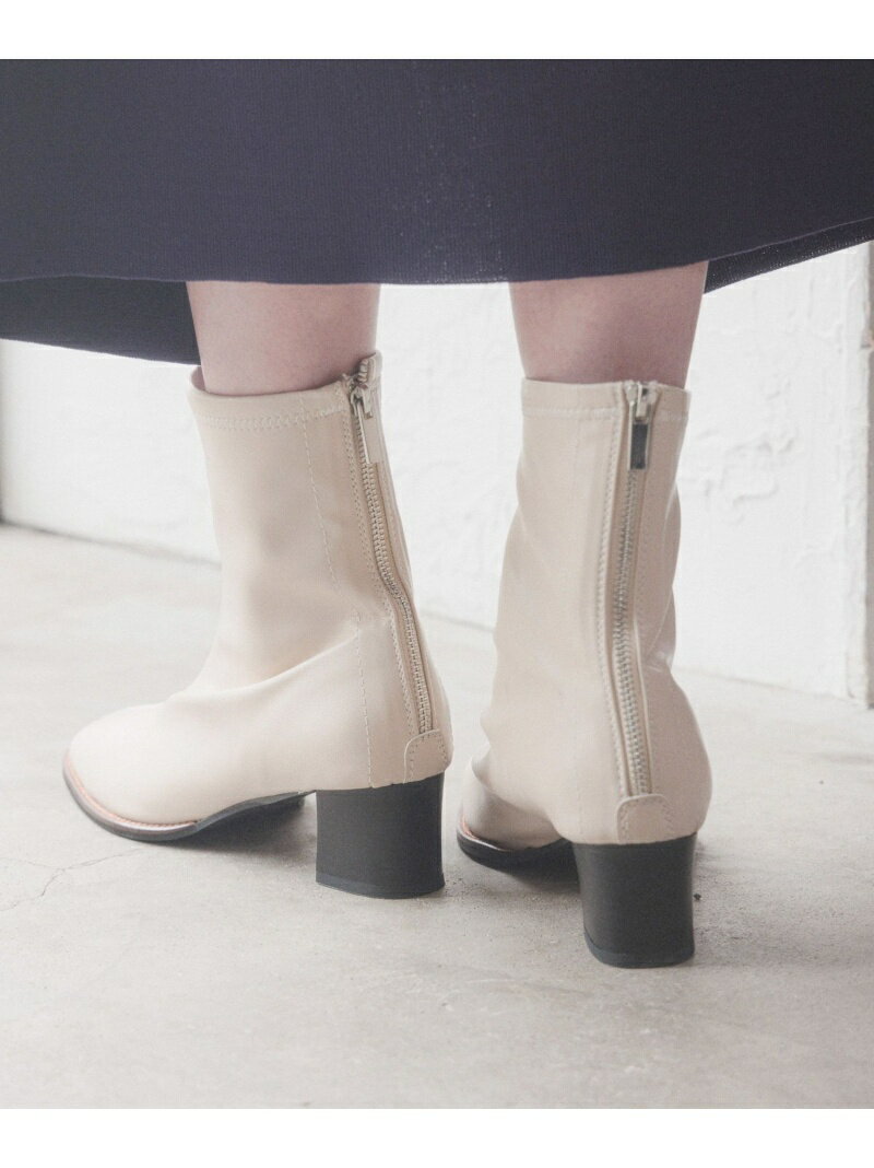 【SALE／50%OFF】Andemiu/(W)ストレッチショートブーツ Andemiu アンデミュウ シューズ・靴 ブーツ ホワイト ブラウン ブラック【RBA_E】【送料無料】[Rakuten Fashion]のサムネイル