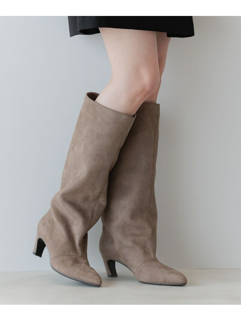 【撥水&消臭機能付き】ヒールロングブーツ Andemiu アンデミュウ シューズ・靴 ブーツ ブラック グレー【送料無料】[Rakuten Fashion]のサムネイル