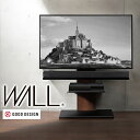 【13日10時~15日23時59分迄 P2倍】 WALLインテリアテレビスタンドV2 ロータイプ 32~60v対応 壁寄せテレビ台 テレビボード TVスタンド 背面収納 コード収納 ホワイト 白 ブラック 黒 ウォールナット ブラウン 震度7耐震試験済み グッドデザイン賞受賞 テレビ台