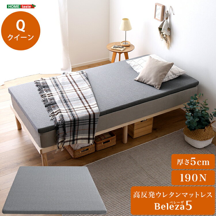 薄型高反発ウレタンマットレスクイー...