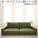 【25日20時~25日23時59分までP5倍】 フロアソファ フロアソファー ローソファ ローソファー 2人掛け 3人掛け ソファ ソファー スリム肘 ロータイプ 2P