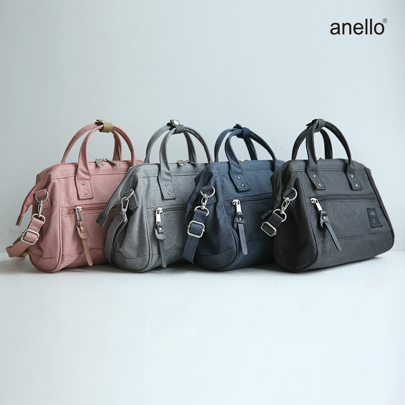 【受注発注】anello アネロ クロスボトルヘザー口金2wayミニショルダー ATB4685 バッグ 鞄 かばん レディース ショルダーバッグ CROBOTTLE デイリー お出かけ シンプル 大人 BK GY IV NV PI 春 夏 秋 冬 メール便不可のサムネイル
