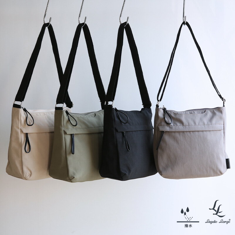 樂天商城 - 【受注発注】Legato Largo レガートラルゴ ナチュらくバッグスクエアショルダー LH-F3451 かばん 鞄 バッグ レディース ナチュラル 楽ちん 撥水加工 雨の日 梅雨 シンプル 大人 カジュアル BK GBE IV MUS OLV 春 夏 秋 冬 メール便不可