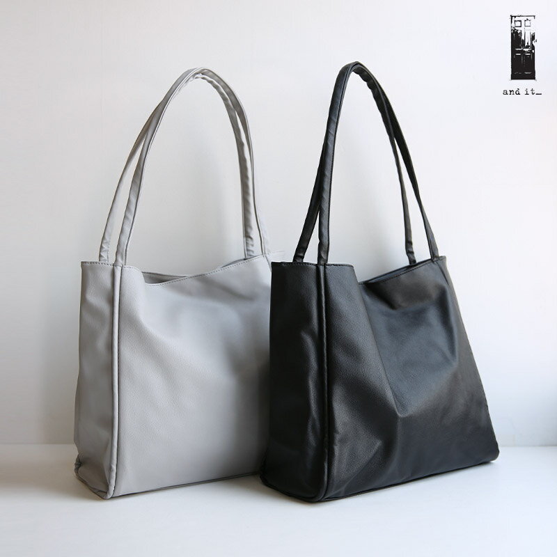 【クーポンで30%OFF 10/7 17:59まで】バッグ レディース ソフトスクエアトートバッグ 合皮 上品 シンプル 大人 きれいめ 綺麗め お洒落 大人可愛い デイリー 日常 お出掛け 通勤 通学 春 夏 秋 冬 グレー ブラック メール便不可のサムネイル