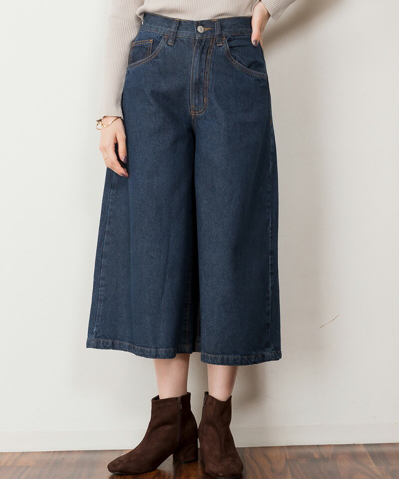 ミモレ丈ワイドパンツ 【受注発注】【メール便不可】 M L LL 3L 4L 春夏 大きいサイズ