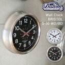 〔レビュー投稿で選べる特典〕 壁掛け時計 直径30cm DULTON ダルトン 「Wall clock Bristol S-30 WD/BD」 ウォールクロック ブリストル K725-925WD/BD 時計 壁掛け 掛け時計 シンプル インダストリアル モダン おしゃれ デザイン インテリア リビング 雑貨