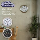 〔レビュー投稿で選べる特典〕 壁掛け時計 直径40cm DULTON ダルトン 「Wall clock Bristol S-40 WD/BD」 ウォールクロック ブリストル K725-924WD/BD 時計 壁掛け 掛け時計 シンプル インダストリアル モダン おしゃれ デザイン インテリア リビング 雑貨