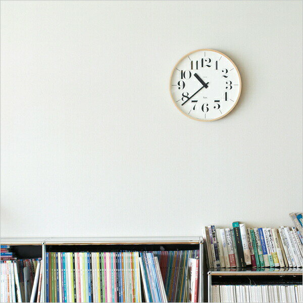 【レビュー特典】 Lemnos レムノス 〔 RIKI CLOCK リキクロック 〕 時計 壁掛け時計 壁掛け おしゃれ タカタレムノス 掛け時計 ナチュラル 北欧 モダン プライウッド 秒針無し インテリア雑貨 おしゃれ雑貨 [2]