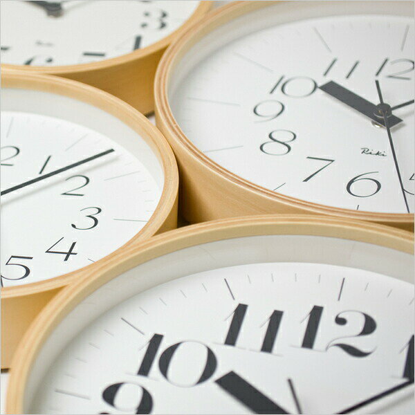 【レビュー特典】 Lemnos レムノス 〔 RIKI CLOCK リキクロック 〕 時計 壁掛け時計 壁掛け おしゃれ タカタレムノス 掛け時計 ナチュラル 北欧 モダン プライウッド 秒針無し インテリア雑貨 おしゃれ雑貨 [3]