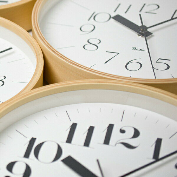 【レビュー特典】 レムノス Lemnos 〔 RIKI CLOCK RC ナチュラル WR08-26 〕 掛け時計 リキクロック 時計 電波時計 壁掛け時計 おしゃれ 電波 北欧 レトロ タカタレムノス 大きめ インテリア雑貨 おしゃれ雑貨 [2]