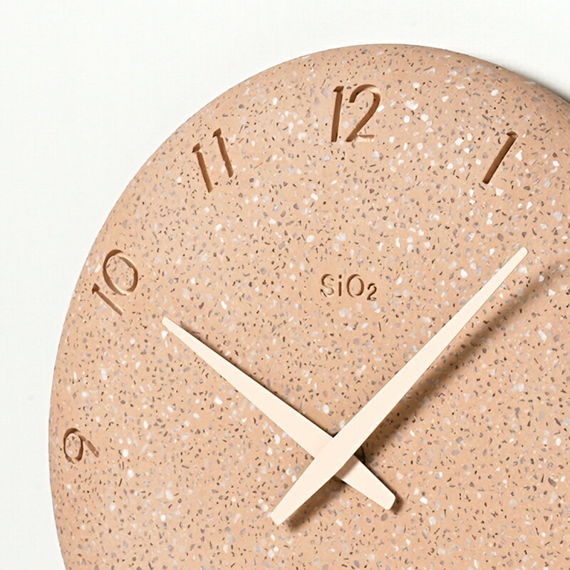 【レビュー特典】 レムノス Lemnos 〔 珪藻土の時計(洗い出し) 〕 NY23-06 おしゃれ 壁 掛け時計 ステップセコンド 北欧 モダン シンプル タカタレムノス 珪藻土 ウォールクロック インテリア雑貨 ベージュ グレー ホワイト ピンク [3]