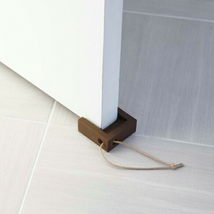 【レビュー特典】 〔 山崎実業 ドアストッパー キューブ 〕 CUBE ドア止め 扉止め ドア 扉 ストッパー 固定 ドアストップ ドアストッパー ドアノブ 引っ掛け シンプル コンパクト おしゃれ スタイリッシュ 玄関 シリコン 7109 7110 公式 ブラウン グレー YAMAZAKI [2]