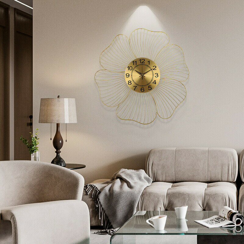 「新生活応援」壁掛け時計 おしゃれ 北欧 オシャレ シンプル 大きい 連続秒針 静音 アナログ時計 花の形 見やすい インテリア 大型 モダン ウォールクロック リビング ダイニング 寝室 会議室 お店 一人暮らしインテリア 新生活応援 ギフト お祝い 新築 19/23インチ [2]