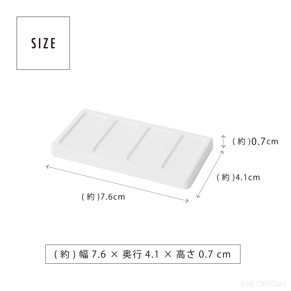andNE公式ショップ 楽天市場店のラバストーンプレート ラバストーンスチール歯ブラシスタンド専用 スチール歯ブラシスタンド専用 NEO-247専用 ラバストーン 溶岩石 火山岩 プレート ミニ 吸水 衛生 アフターパーツ 部品 白 取替 取り替え NEO-247-P 【&NE公式】｜アングル3