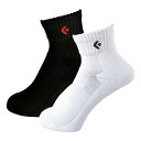 <限定クーポン発行中 7/26 01:59まで お買い物マラソン> CONVERSE(コンバース) ニューアンクルソクス(2足組)CB16006P CB16006P バスケットボール レツド/ブラック 15SS