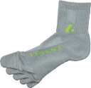 LUCENT(ルーセント) XLN4003 テニス 5本指ソックス レディース グレー 17FW