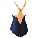 FOOTMARK(フットマーク) 101530B1 04(オレンジ) スイミング 水着 アクアライン水着(ワンピース)3L、4L 18SS
