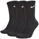 <限定クーポン発行中 7/26 01:59まで お買い物マラソン> ナイキ(NIKE) SX7664 010 3P エブリデイ クッション クルー ソックス 19HO