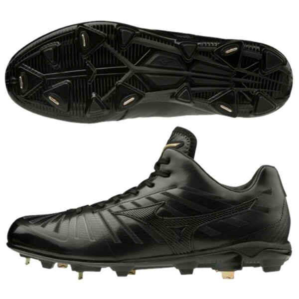 <限定クーポン発行中 11/27 01:59まで ブラックフライデー> ミズノ(MIZUNO)11GM201000野球 スパイク樹脂底 固定式グローバルエリート...