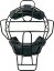 Unix（ユニックス）　BX8387　野球　硬式用 球審用マスク デフェンドフレームマスク ブラック　19SS